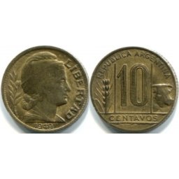 Argentina 1949 - 10 centavos, circulata