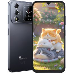 Telefon Fossibot S7, 4G, Dual SIM, 6.9 120Hz, Octa-Core T615, 4GB RAM, 128GB, Camera 16MP + 8MP, 5000mAh, Android 16, Black