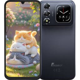 Telefon Fossibot S7, 4G, Dual SIM, 6.9 120Hz, Octa-Core T615, 8GB RAM, 256GB, Camera 16MP + 8MP, 5000mAh, Android 16, Black