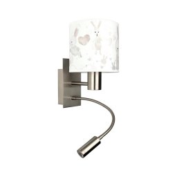 BRILAGI - Lampă LED flexibilă BOBO 1x E27 max. 25W/230V + LED integrat 3W, crom/alb/cu iepurași