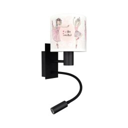 Brilagi - Lampă LED flexibilă BOBO 1xE27/25W/230V + LED/3W negru/alb/roz/balerine