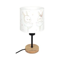 Brilagi - Lampă de masă BOBO WOOD 1xE27/25W/230V stejar/negru/alb/iepurași
