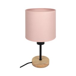 BRILAGI - Lampă de masă BOBO WOOD 1xE27/25W/230V stejar/negru/roz