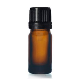 Sticla tinctura propolis sau ulei esential 5 ml - cu picurator si capac negru