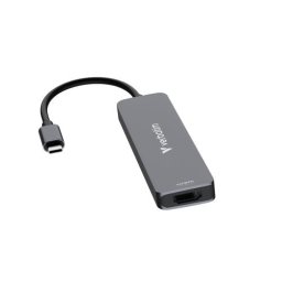 Hub USB-C Verbatim 32156 | 6 Porturi, 100W PD, HDMI 4K, Argintiu