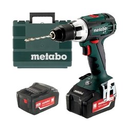 Metabo - BS18LT - Masina de gaurit si insurubat cu 2 acumulatori si incarcator, Li-Ion, 18 V, 4 Ah, 60 Nm, valiza plastic