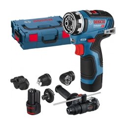 Bosch - GSR 12V-35 FC - Masina de gaurit si insurubat cu 2 acumulatori si incarcator, Li-Ion, 12 V, 3 Ah, 35 Nm, valiza speciala, accesorii