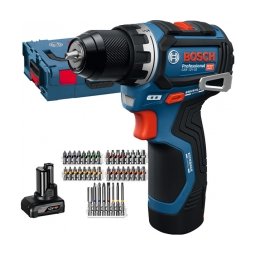 Bosch - GSR 12V-32 - Masina de gaurit si insurubat cu 2 acumulatori si incarcator, Li-Ion, 12 V, 2/4 Ah, 32 Nm, valiza speciala, accesorii