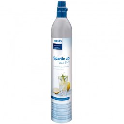 Butelie de CO2 pentru aparatul de carbocatare apa Philips ADD913/10, 1 buc., Pana la 60 l apa, Gri