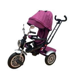 Tricicleta cu far luminos si sunete, Maner reversibil, SL03 - Mov