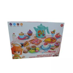 Set de plastilină pentru ceai de după-amiază, cu accesorii
