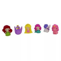 Set de jucării de baie cu unicorni prințesă – 6 buc.
