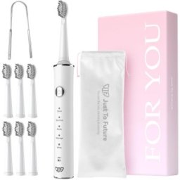 Set 2 x Periuta Dinti Electrica, JTF Sonic, Alba, J40, 6 Capete de Periere
