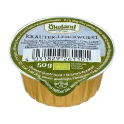 Set 3 x Pate Bio cu Ficat si Verdeturi, Okoland, 50 g