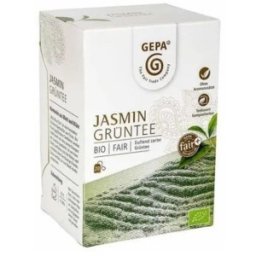 Set 2 x Ceai Verde cu Iasomie Bio si Fairtrade, 20 Pliculete x 1.5 g, 30 g, Gepa