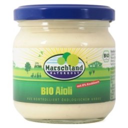 Set 2 x Sos BIO Aioli cu 8% Usturoi, 180 g, Marschland Naturkost