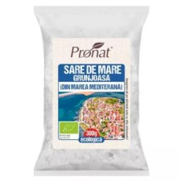 Set 3 x Sare de Mare Bio Grunjoasa, din Marea Mediterana, 300 g, Pronat