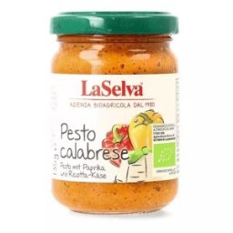 Set 2 x Pesto Calabrese din Ardei Dulce Bio, 135 g, LaSelva