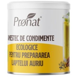 Set 2 x Amestec de Condimente Bio pentru Prepararea Laptelui Auriu, 100 g, Pronat