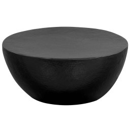 Masuta de cafea, negru, 70 x 30 cm, aluminiu batut cu ciocanul GartenMobel Dekor