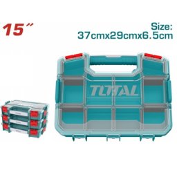 Organizator pentru scule Total din plastic PP, 37x29x6,5 cm, compartimentat