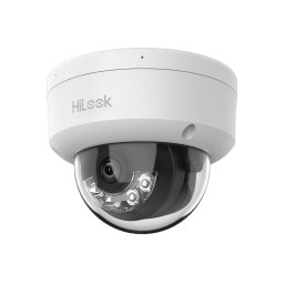 Camera IP dome HiLook Hikvision 4MP 2.8 mm cu microfon, PoE si Hybrid Light