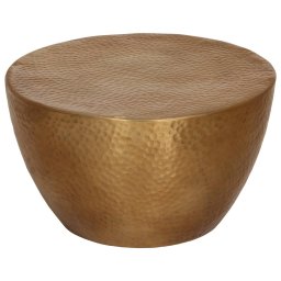 Masuta de cafea, alama, Ø 50x30 cm, aluminiu batut la ciocan GartenMobel Dekor