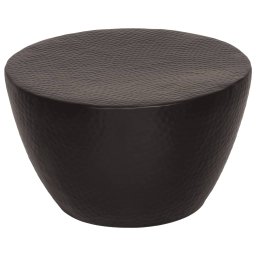 Masuta de cafea, negru, Ø 50x30 cm, aluminiu batut la ciocan GartenMobel Dekor