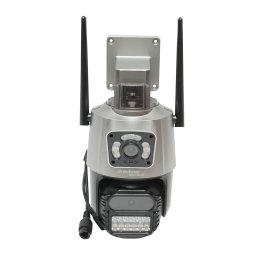 Camera de supraveghere duala 6MP PTZ WiFi 2.4G cu detectie umana si sirena