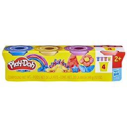 Set plastilina Play-Doh cu 4 cutii in culori metalice stralucitoare