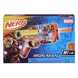 Blaster Nerf Marvel Iron Man cu 4 sageti N1, pentru copii 8+