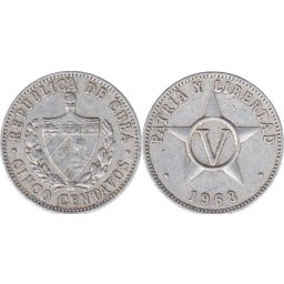 Cuba 1971 - 5 centavos, circulata