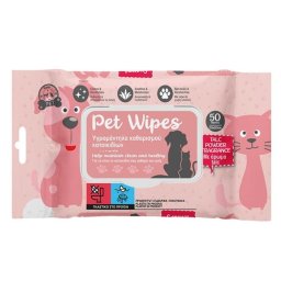 Servetele Umede pentru Animale de Companie cu Aroma de Talc - 50buc