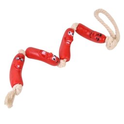 Jucarie Carnati cu Sfoara pentru Caini 65cm