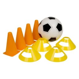 Set pentru Antrenament cu Minge & Conuri - 9 piese