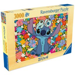 Ravensburger - puzzle floral disney stitch 3000 piese