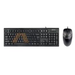 Tastatura KRS-85 + Mouse OP-720-B USB, Black