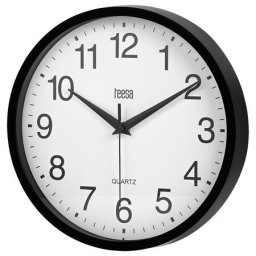 Ceasuri decorative CEAS PERETE 25CM NEGRU TEESA
