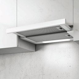 Hota Hota, 50 cm, 304 m³/h, 3 Trepte, Filtru Aluminiu, Iluminare LED, 62 dB, Alb