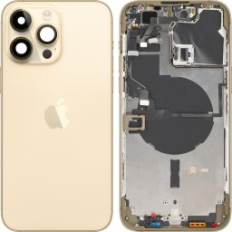 Piese si componente Capac Baterie Apple iPhone 14 Pro Max, Cu Carcasa Mijloc, Auriu, Swap