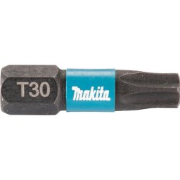 Bit de șurubelniță de impact negru, T30, 25 mm, 25 buc.