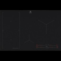 Plita EIS87453IZ, SenseBoil&Fry, functie Bridge, Hob2Hood, 80 cm, Negru
