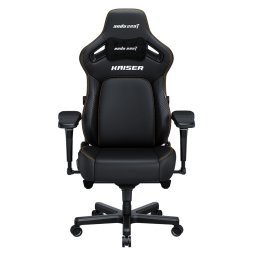 Scaun Gaming Kaiser 4 L din piele sintetică neagră