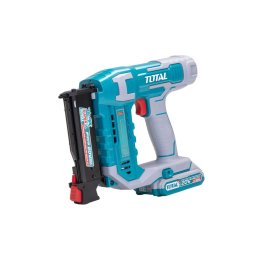 Pistol cuie pentru mobila TOTAL 20V, 10–35 mm, cu acumulator 2.0Ah si încarcator