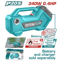 Pompa de transfer lichide TOTAL 20V, 3/4 inch, 48 l/min (fara baterie)