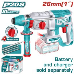 Ciocan rotopercutor TOTAL 20V Li-Ion SDS Plus 2.5J, fara acumulator