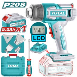Suflanta cu aer cald TOTAL 20V cu acumulator 5.0Ah si încarcator