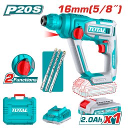Ciocan rotopercutor TOTAL 20V Li-Ion SDS Plus 16 mm cu acumulator si incarcator