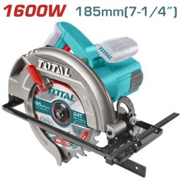 Fierastrau circular Total 185 mm, 1600 W, pentru taiere lemn