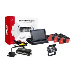 Kit senzori de parcare AMiO cu camera marsarier si display TFT 4,3 inch